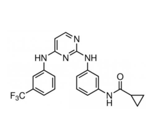 {3- [4- (3-трифторметилфениламино) пиримидин-2-иламино] фенил} амид циклопропанкарбоновой кислоты  98% (ВЭЖХ), твердый Sigma C1368