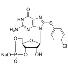 8- (4-Хлорфенилтиоβгуанозин 3 ', 5'-циклическая натриевая соль монофосфата 95% (ВЭЖХ), порошок Sigma C5438