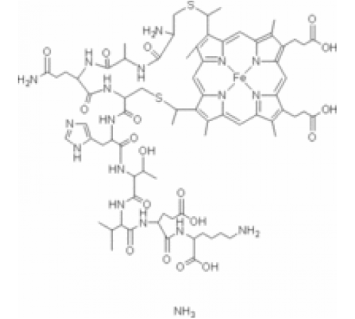 Аммониевая соль микропероксидазы (MP-9) из цитохрома c сердца лошади ~ 90% (ВЭЖХ) Sigma M9635