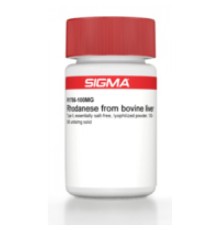 Роданеза из печени крупного рогатого скота Тип II, практически не содержащий соли, лиофилизированный порошок, 100-300 мкг / мг твердого вещества Sigma R1756