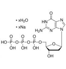 Гидрат натриевой соли 2'-дезоксигуанозин-5'-трифосфата 96% (ВЭЖХ) Sigma D4010
