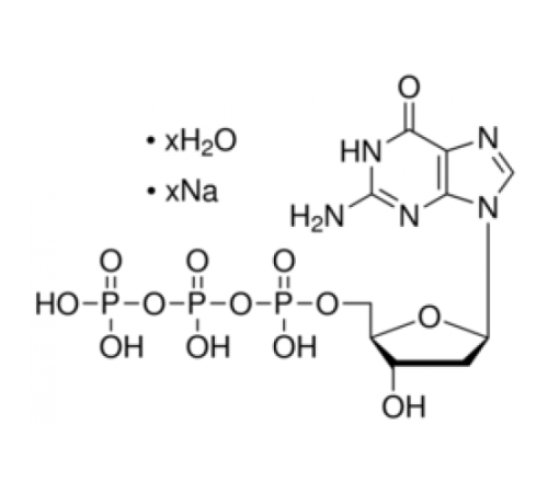Гидрат натриевой соли 2'-дезоксигуанозин-5'-трифосфата 96% (ВЭЖХ) Sigma D4010