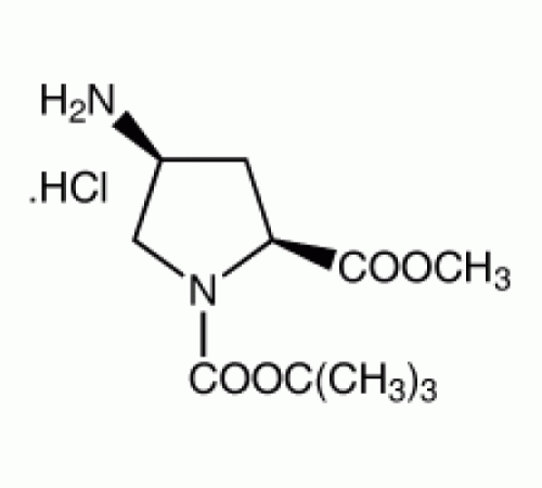 цис-4-амино-N-Boc-L-пролина Гидрохлорид метилового эфира, 97%, Alfa Aesar, 1 г